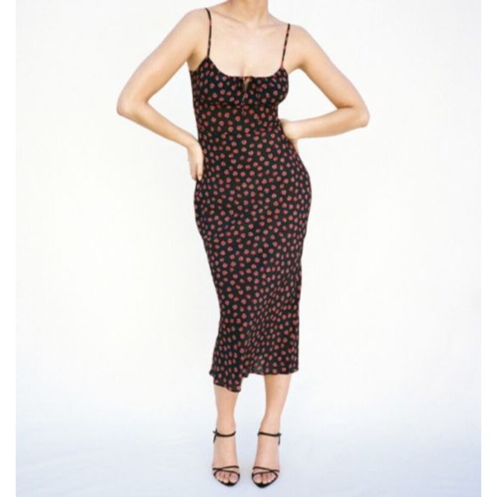 Réalisation Par  Silk The Alba Midi Dress in Rosalita Size Medium 6